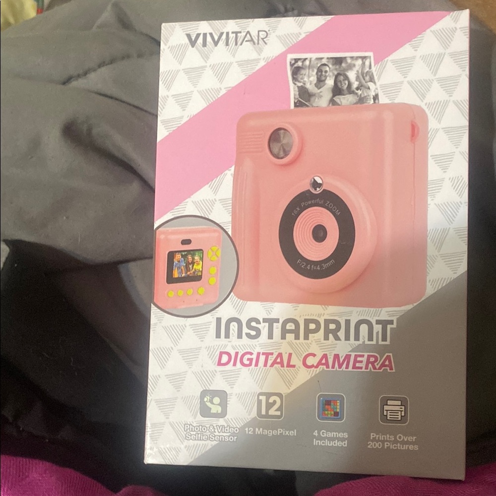 Vivitar Pink Instaprint Digital Camera